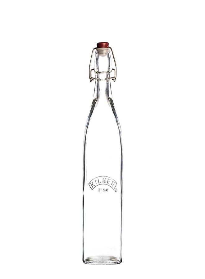 Kilner EST 1842 Premium Clip top Preservative Bottle for thinkitchen, and Canister with Air Tight Lid, 1 Litre - Image 1